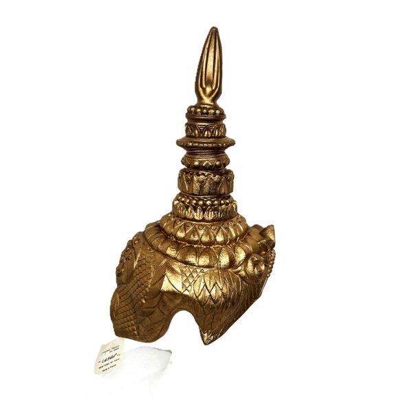 Vtg 90’s Cesar Mask Thai Siam Dance Stage Performance traditional Dance Hat NOS main image 7